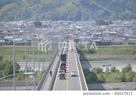 Bridge over the city _ Shimada Ohashi Bridge over the city _ Shimada Ohashi 68837815