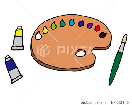 調色板刷油漆 68838330