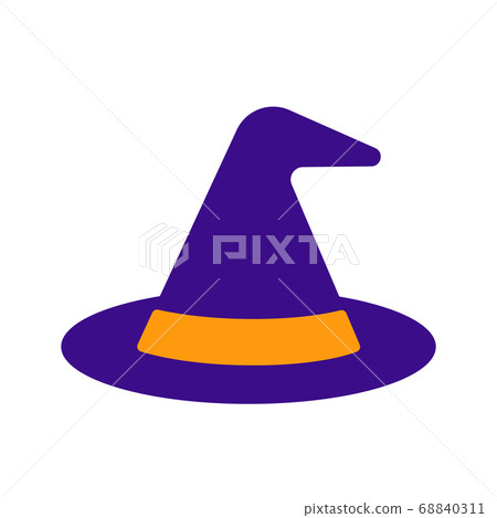 Witch hat icon illustration Witch hat icon illustration 68840311