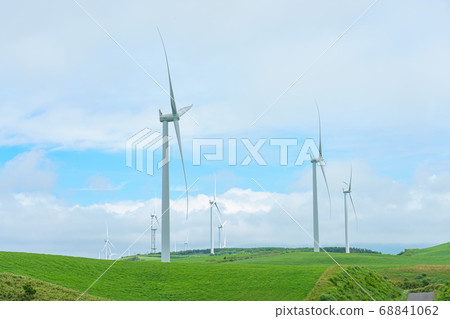 Wind power generation in Setana Town, South Hokkaido Wind power generation in Setana Town, South Hokkaido 68841062