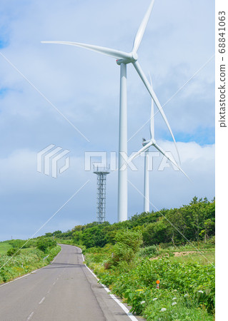 Wind power generation in Setana Town, South Hokkaido Wind power generation in Setana Town, South Hokkaido 68841063
