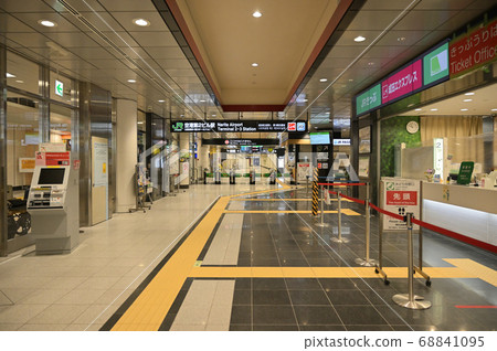 JR East Airport Terminal 2 Station ticket gate JR East Airport Terminal 2 Station ticket gate 68841095