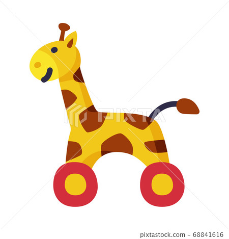 Giraffe on Wheels Baby Toy, Cute Object for... - Stock Illustration  [68841616] - PIXTA