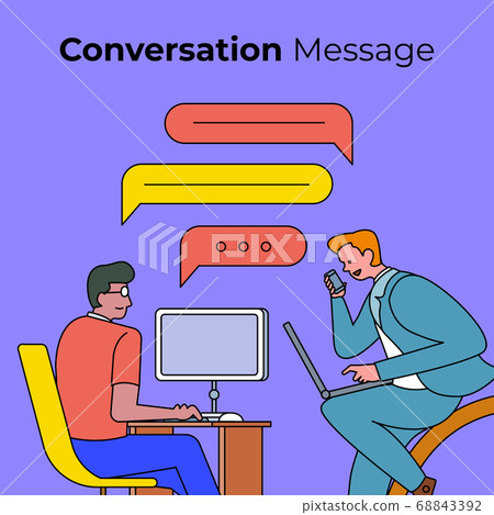 Conversation Message People Conversation Message People 68843392