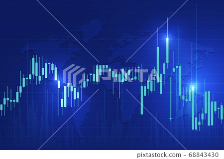 Stock exchange background 68843430