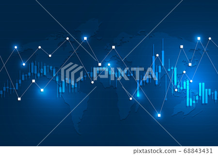 Stock exchange background 68843431