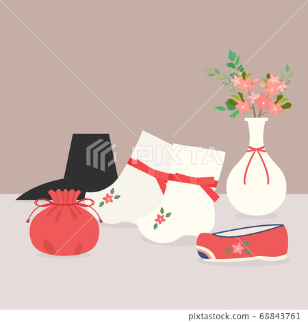 Korean traditional object illustration-Hanbok ornaments Korean traditional object illustration-Hanbok ornaments 68843761