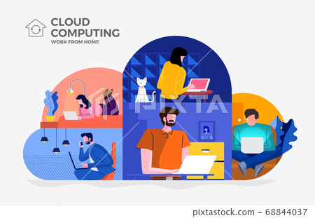 Cloud Computiong for Work from Home 03 Cloud Computiong for Work from Home 03 68844037