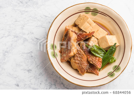Boiled red fish and tofu Boiled red fish and tofu 68844056