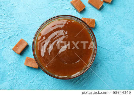 Caramel on table Caramel on table 68844349
