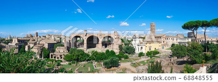 Overlooking the Roman Forum from the Palatine Hill (Basilica of the Roman sentiment Roman Temple of Romulus) 68848555
