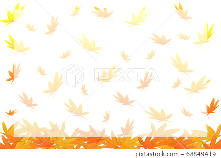 Watercolor maple background (yellow) Watercolor maple background (yellow) 68849419