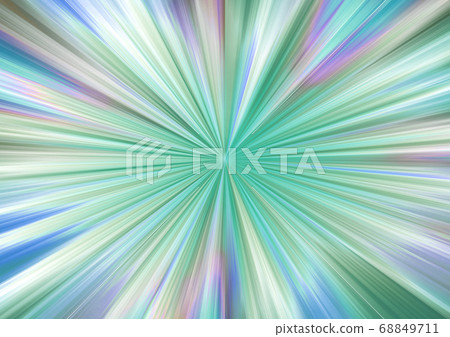 Light radiation rays background green colorful illustration 68849711