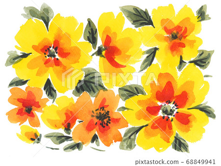 花紋 手繪 illustration 68849941