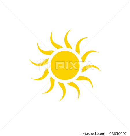 Sun graphic design template vector isolated - Stock Illustration ...
