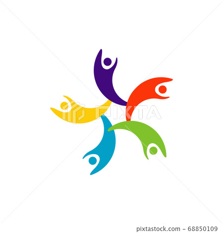 Community graphic design template vector isolated - Stock Illustration ...