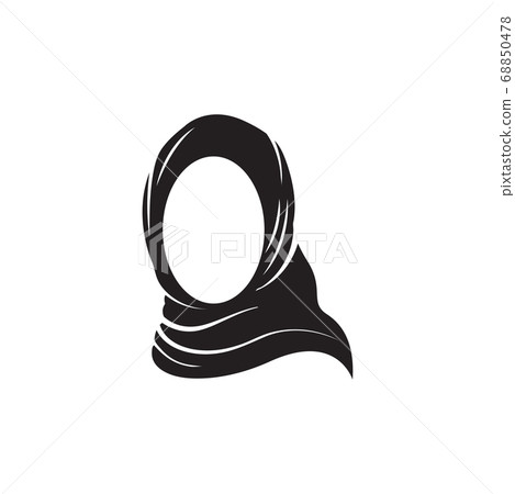 Hijab graphic design template vector isolated 68850478