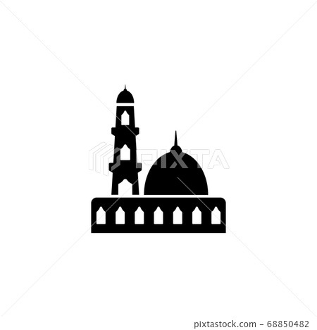 Mosque graphic design template vector isolated Mosque graphic design template vector isolated 68850482
