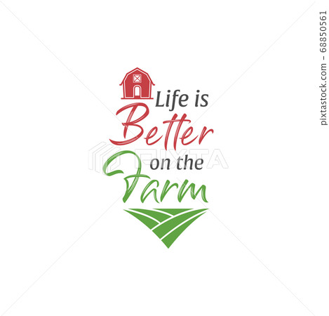 Farm quote lettering typography Farm quote lettering typography 68850561