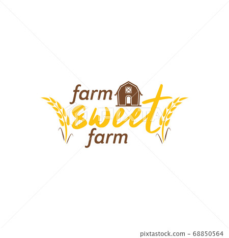 Farm quote lettering typography Farm quote lettering typography 68850564