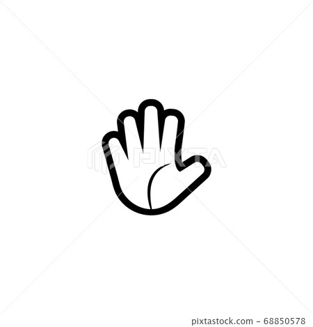 Palm hand icon design template vector isolated-插圖素材 [68850578] - PIXTA圖庫