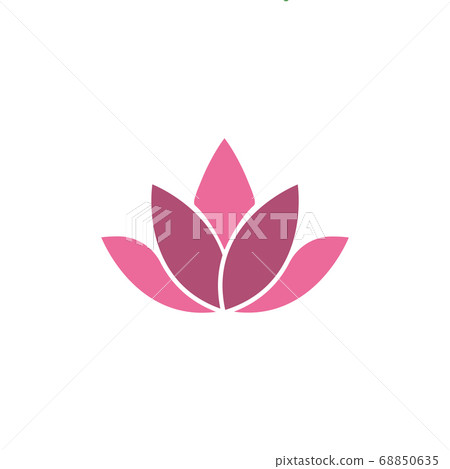 Lotus flower icon design template vector isolated - Stock Illustration ...
