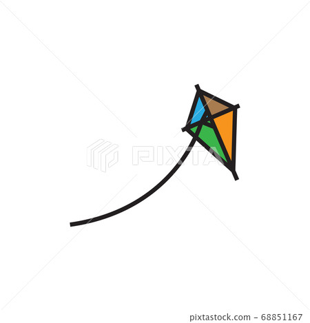 Kite icon design template vector isolated - Stock Illustration ...