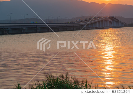 Take a picture of Lake Biwa Bridge over Lake Biwa, Shiga Prefecture 68851264