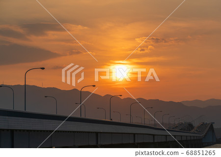 Take a picture of Lake Biwa Bridge over Lake Biwa, Shiga Prefecture 68851265