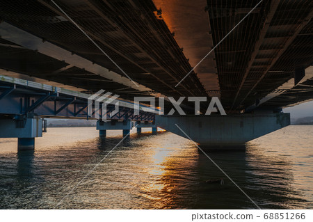 Take a picture of Lake Biwa Bridge over Lake Biwa, Shiga Prefecture 68851266