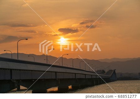 Take a picture of Lake Biwa Bridge over Lake Biwa, Shiga Prefecture 68851277