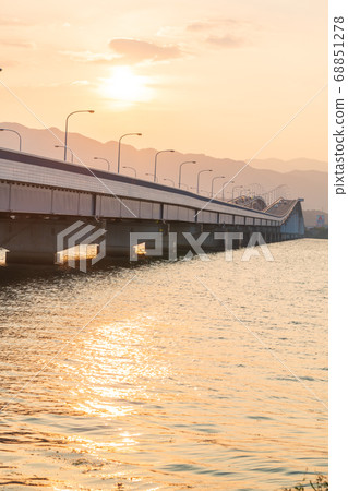 Take a picture of Lake Biwa Bridge over Lake Biwa, Shiga Prefecture 68851278