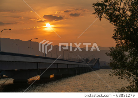 Take a picture of Lake Biwa Bridge over Lake Biwa, Shiga Prefecture 68851279