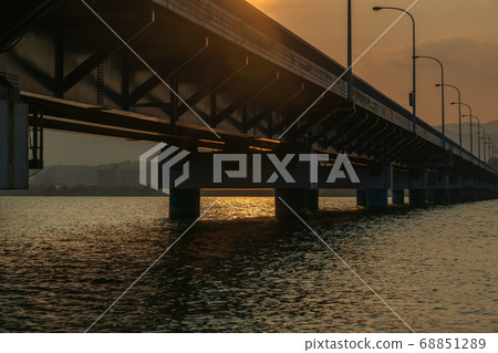 Take a picture of Lake Biwa Bridge over Lake Biwa, Shiga Prefecture 68851289