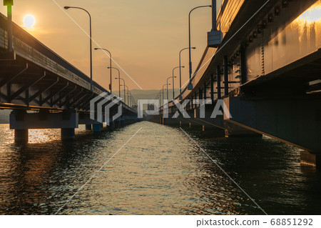 Take a picture of Lake Biwa Bridge over Lake Biwa, Shiga Prefecture 68851292