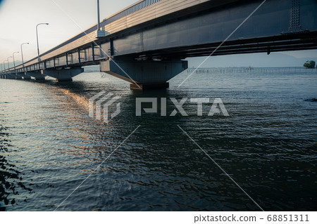 Take a picture of Lake Biwa Bridge over Lake Biwa, Shiga Prefecture 68851311