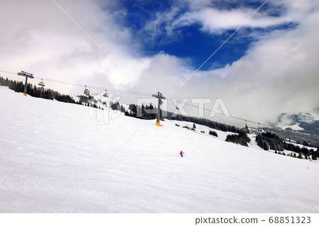 Saalbach, Austria ski slope 68851323