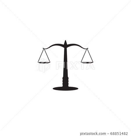 Scale law attorney graphic design template vector Scale law attorney graphic design template vector 68851482