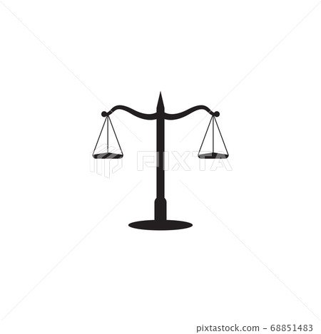 Scale law attorney graphic design template vector Scale law attorney graphic design template vector 68851483