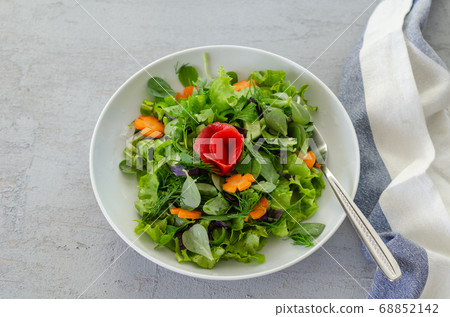 Fresh green salad Fresh green salad 68852142