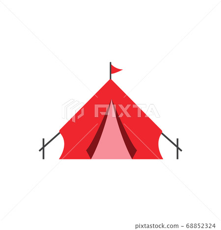 Camping icon design template vector isolated Camping icon design template vector isolated 68852324