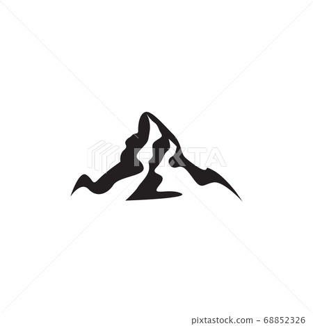 Mountain icon design template vector isolated Mountain icon design template vector isolated 68852326