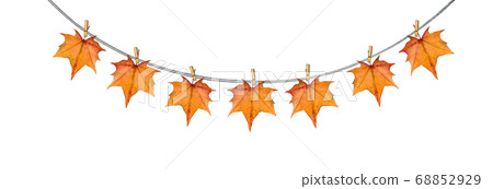Beautiful drawing of festive flags. Watercolors. Beautiful drawing of festive flags. Watercolors. 68852929