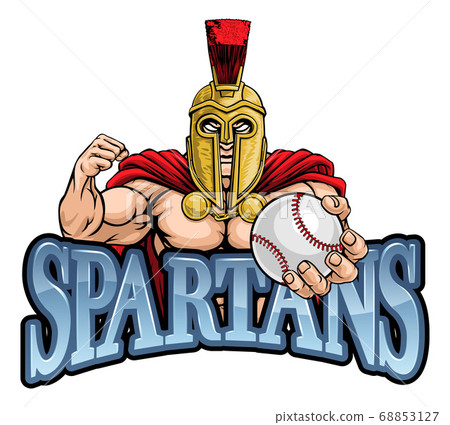 Spartan Trojan Baseball Sports Mascot 68853127