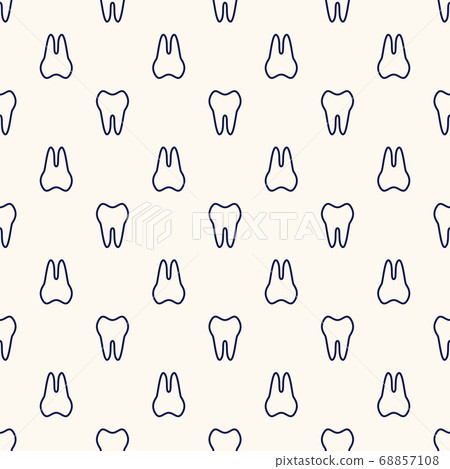 Vector seamless geometric pattern with teeth.... - Stock Illustration ...