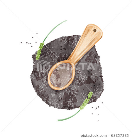 Chazenshi草藥水彩插圖 68857285