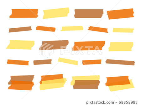 普通遮蔽膠帶，配色感覺像秋天/秋天，落葉，成熟的秋葉，秋葉 68858983