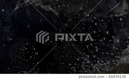 wet broken glass dirty surface dust water drops wet broken glass dirty surface dust water drops 68859136