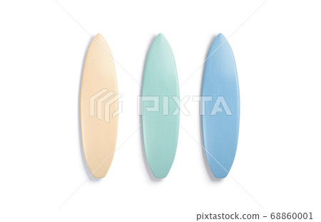 Download Blank Colored Surfboard Mockup Set Top View Stock Illustration 68860001 Pixta