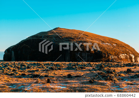 Iceland's incredible mountain landscape in winter. 68860442